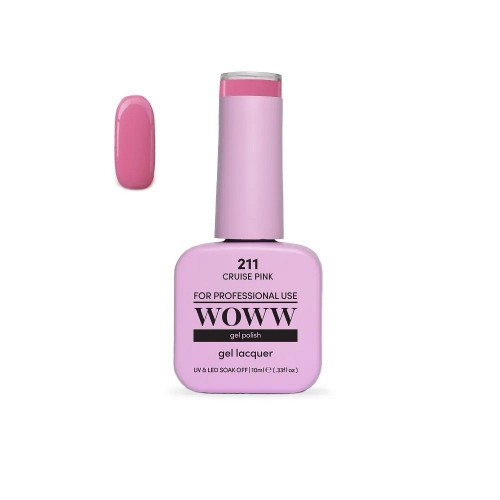 Ημιμόνιμο Βερνίκι New Woww Cosmetics 10ml Cruise Pink - 211